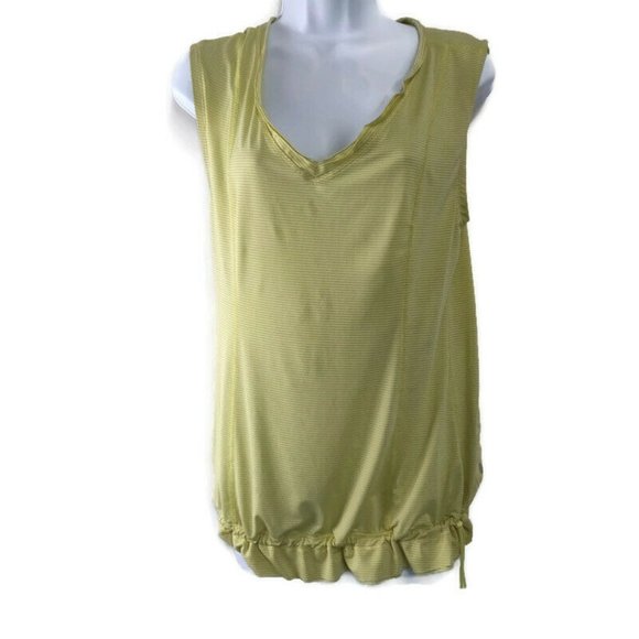 Lululemon Women's 6   Yellow  Stripe Top - Picture 1 of 5